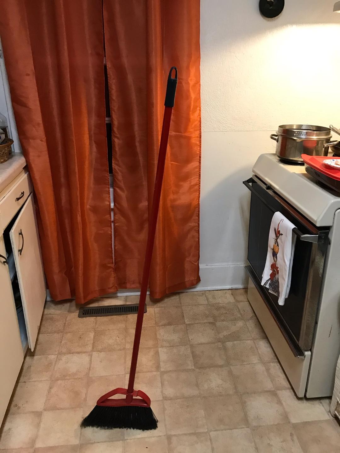 broom standing up