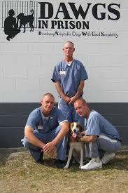 DAWGS in Prison (DAWGS is an acronym for Developing Adoptable dogs With Good Sociability), a program at the Gulf Correctional Institution in Wewahitchka, Florida, takes in unwanted and often abused dogs. Inmates socialize them and train the dogs in basic obedience, so they'll be able to fit into new families when they are adopted. Inmates who participate in the program learn skills as trainers and handlers, and live with the dogs in a special work camp. The program benefits both the inmate/trainers and the dogs, both who get a new chance in life and a new sense of purpose. Do you think a program like this sounds like a great idea?