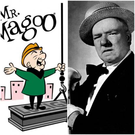 It's a pretty safe bet that most lovable (and no so lovable) comic book characters were based on real life people. Many of us are familiar with the story of how comic actor W.C. Fields was the inspiration for very neat-sighted Mr. Magoo. It was often thought the character was based on the actor, although often refuted, but the creator of the comic, Pete Burness did reveal that he and his colleagues studied Fields' performances for ideas later on. Do you think this character was based on W.C. Fields?