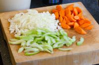 Oblique-cut or roll-cut items are small pieces with two angle-cut sides, most often used on carrots and parsnips. Have you ever used this knife technique before?