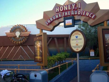 Honey, I Shrunk the Audience. This 3D attraction was based on the cheesy 80s movie (Honey, I Shrunk the Kids). It had a good run until 2014, and now the theater sits empty.