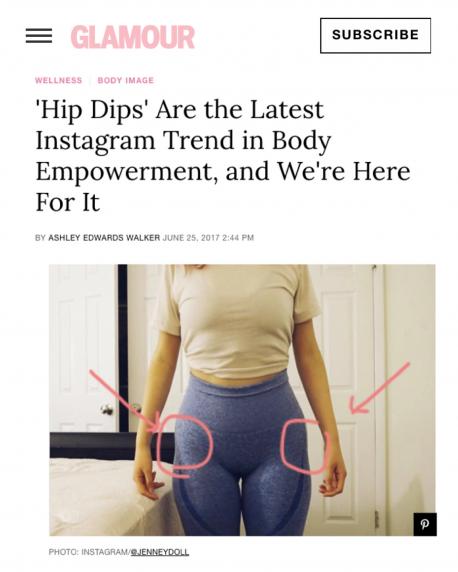 Hip Dips': Instagram's Latest Body Positive Trend