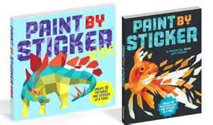 Have you heard of paint by sticker books? They are similar to paint by numbers but use sticker shapes instead of actual paint.