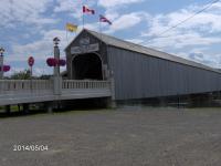 Have you ever been on the longest wooden covered bridge in the world? It is in Hartland, New Brunswick, Canada.