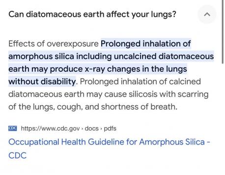 Should you use caution when using Diatomaceous Earth? (