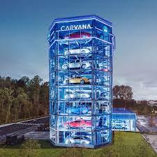 Cars - Carvana is an online used car retailer based in Arizona. The Carvana vending machine is a large seven-story glass tower that holds used cars. In 2018 it was reported to be the fastest growing used car dealer in the United States. It is meant to be a unique experience, and buyers can pick up their vehicle after purchase, or receive free delivery in some areas. They operate 11 vending machines across the country with locations in Nashville, San Antonio, Houston, Austin, Dallas, Raleigh, Jacksonville, Tampa and Charlotte. Have you bought a car from a vending machine?