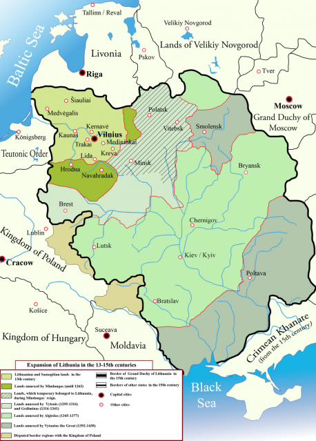 During the 14th century, the Grand Duchy of Lithuania was the largest country in Europe, including the lands of present-day Lithuania, Belarus, Ukraine, and parts of Poland and Russia, extending from the Baltic to the Black sea. Have you ever travelled to Lithuania?