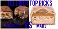 Tellwut Top Picks! Which chocolate bar do you prefer: Mars Vs Snickers