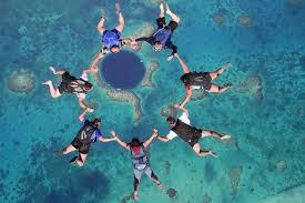 Suppose you're a risk taker, a thrillseeker, an adrenaline junky. From the choices, choose which activity you'd be likely to do, regarding the Great Blue Hole: