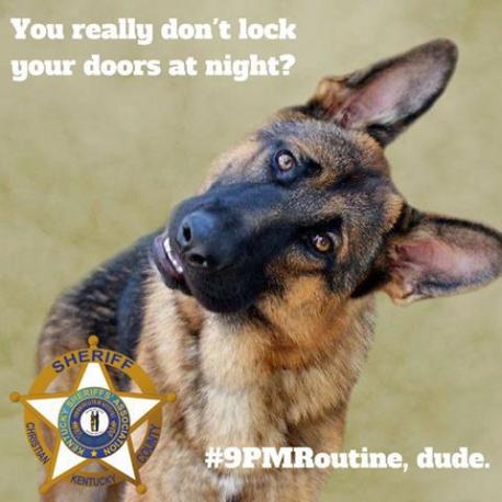 All it takes is a phone call or email to your local law enforcement agency to see if they'll start promoting the #9pmRoutine. Will you be reaching out?