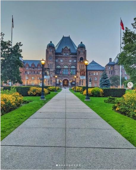 Queen's Park- 110 Wellesley Street West Before it was Ontario's Legislative Assembly, Queen's Park was home to the University Hospital for the Insane. The ghosts of several women are said to haunt the grounds, including the sorrowful 