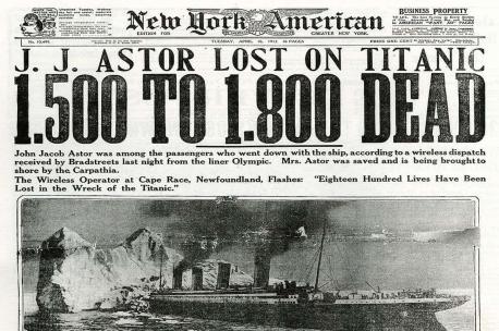 Seven months later, 4 days after 24-year-old Violet boarded the luxury liner RMS Titanic, the ship struck an iceberg. Initially the passengers and some of the crew thought abandoning ship was just a precaution. Violet was ordered to the deck to demonstrate the proper way to enter the lifeboats. But the emergency was very real, and on April 14, 1912, Titanic sank in just over 2 hours. There were not enough lifeboats on the ship promoted as 