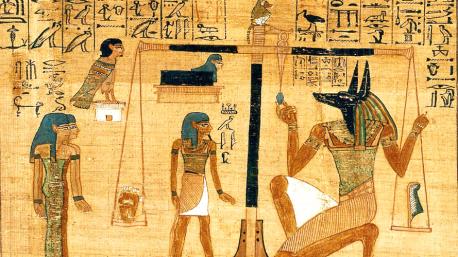 For the ancient Egyptians, black had positive associations. It was the color of fertility and the rich black soil flooded by the Nile. It was also the color of Anubis, the friendly god of the underworld, who guided and protected the spirits of the dead........ Have you been to Egypt?