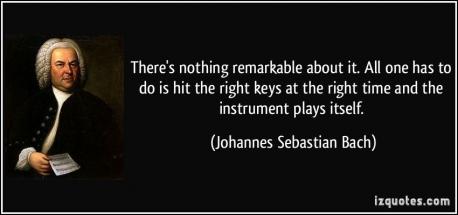Johann Sebastian Bach (1685 – 1750) wrote mainly for organ, harpsichord and clavier. Although he didn't like the first piano prototype he played, he did enjoy later models ................ Do you enjoy Baroque music?