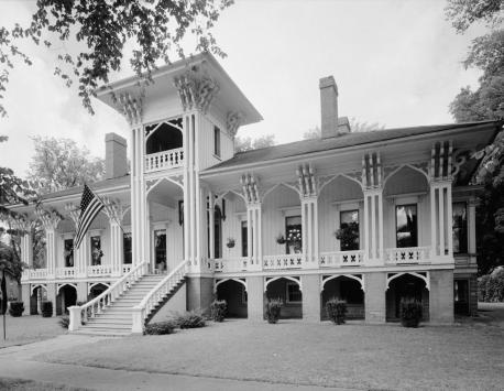 Michigan: Honolulu House - This Hawaiian-inspired oasis was built in the middle of small-town Marshall, Michigan, in 1860. The inspiring piece of architecture was constructed by the former chief justice of the Michigan Supreme Court Abner Pratt, who wanted to mimic the 'Iolani Palace in Hawaii. Featuring tropical murals and a sprawling wraparound porch, the Honolulu House remains the most impressive home in the state. Have you ever visited Hawaii?