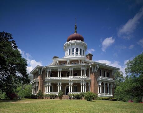 Mississippi: Longwood Mansion - Also known as Nut's Folly, this historic antebellum mansion in Natchez, Mississippi, was built in 1864 and is the largest octagonal home in the country. After surviving decades of neglect, the mansion now operates as a historic house museum. Fun fact: You might recognize this home from a few episodes of True Blood. Have you ever watched True Blood?