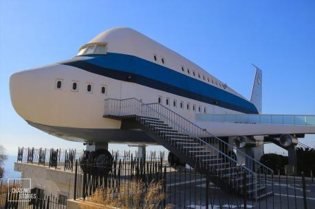 Lebanon - Airplane House - The story goes that ever since he was a little boy, Michael Suleiman had a fascination for airplanes and dreamed of one day building his own airplane house. When he grew older, he literally turned his dream into reality. The village of Miziara is quite known for flaunting some of the most affluent mansions and villas in the country. Many people, both tourists, and locals alike come to marvel at the houses scattered throughout the area, with the Airplane House being among the most famous. The owner, a Lebanese/Australian businessman who spends most of his time overseas, uses the house mainly as a summer home for him and his family. So especially in the summertime, if you're lucky enough and the owner or one of his family members are at home, and you ask real nice, they might let you take a special look inside. Would you ask to look inside?