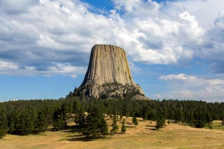 Wyoming: Devil's Tower - Various Native American tribes view the Devil's Tower National Monument as a sacred site and have their own origination stories about the massive stone structure. And science fiction fans may recall that the mythology of the structure played an important role in the film, Close Encounters of the Third Kind. Geologically speaking, it's made of volcanic material and is connected in some way to an existing or previously-existing volcano. But precisely how it came to exist continues to confound scientists. Are you familiar with this unsolved mystery?