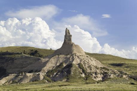 Nebraska: Chimney Rock National Historic Site - A huge draw to this 83-acre site along the Oregon Trail is its 300-foot-tall sandstone rock formation dating back at least as far as the early 19th century when fur traders passed through. Chimney Rock became a national landmark in 1956. Have you ever visited this attraction?