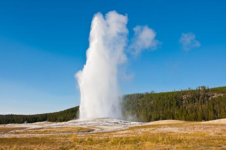 Wyoming: Old Faithful - It's trekking to Yellowstone National Park to witness Old Faithful erupt about 140 feet into the air—the occurrence, lasting between one and five minutes, happens every 60 to 110 minutes daily. It's inside the country's oldest national park (established in 1872). But the geyser is at the very least two years older than that: the first recorded sighting of Old Faithful was in 1870 by an expedition crew. Have you ever visited this attraction?