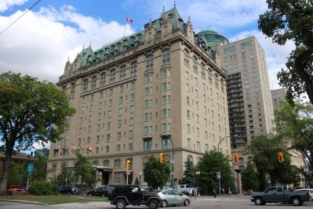 Manitoba - Fort Garry Hotel - A historic hotel in Downtown Winnipeg, Manitoba that opened for the first time on December 11, 1913 built by the Grand Trunk Pacific Railway. It is located one block from the railway's Union Station, and was the tallest structure in the city when it was completed. Like other Canadian railway hotels, it was constructed in the 