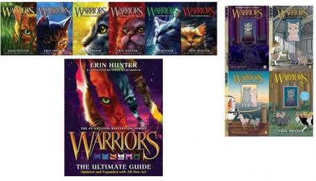 Are you familiar with Erin Hunter, a pseudonym for a group of authors known for writing juvenile fantasy novel series that focus on animals (best known for their 